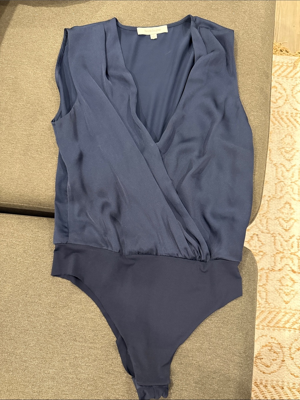 Favorite Daughter The Date Sleeveless Wrap Bodysuit Size Medium